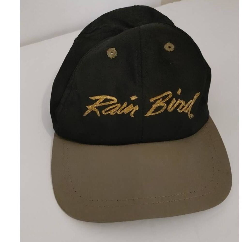 Vintage Rain Bird Hat Cap Embroidered Logo Adjustable USA Made